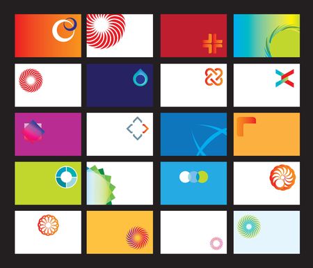 blank business card templates as illustrationのイラスト素材