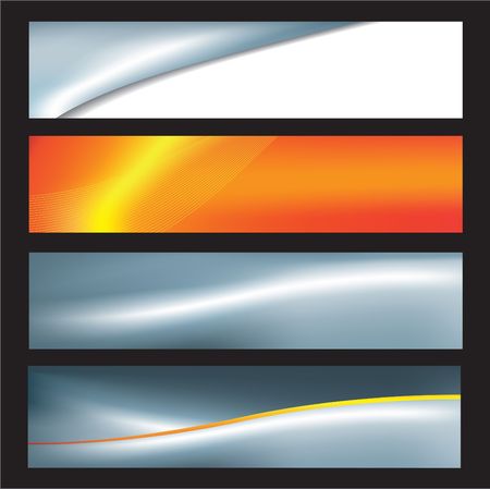 Website banners with space left for messageのイラスト素材