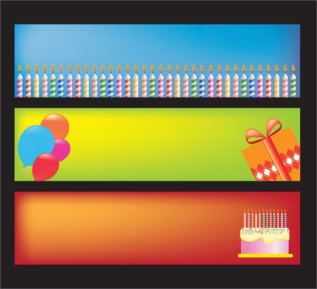 Website banners with space left for messageのイラスト素材