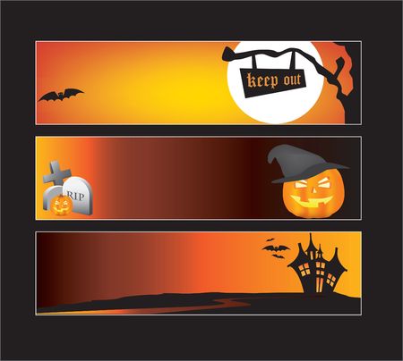 Website banners with space left for messageのイラスト素材