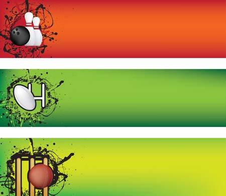 sports web banner grunge style colour illustrationのイラスト素材
