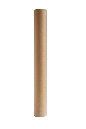 postal, mail, or post tube for posting posters and paper isolated on a white backgroundの写真素材
