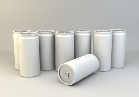 Blank packaging for drinks ready for design applicationの写真素材
