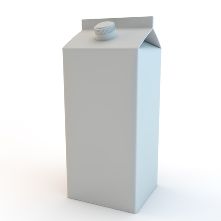 modern milk carton with screw top lidの写真素材