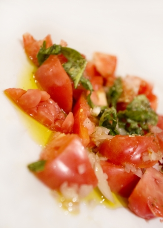 close up oof typical tomato italian gourmet starterの写真素材