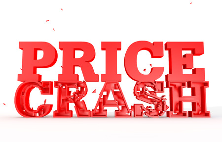 sale event for shopping or retail, red sign price reductionの写真素材