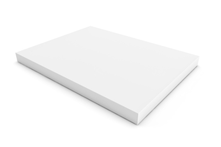 blank white packaging as a 3d renderの写真素材