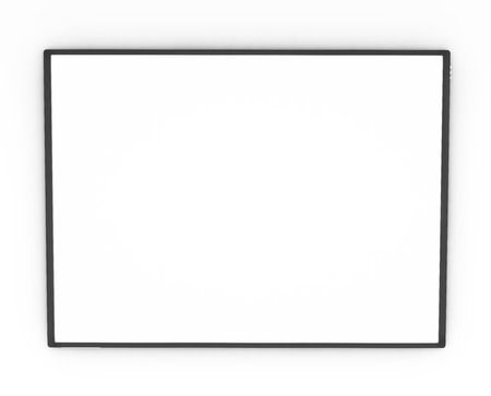 overhead view of touchscreen deviceの写真素材