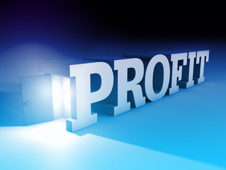 3d visual of the word profitの写真素材