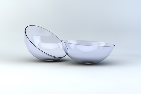 contact lenses macro 3d viewの写真素材