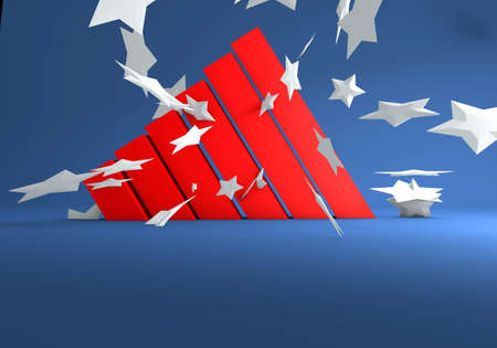 3d illustration render of american themes for use as backgrounds or as graphic elementsの写真素材