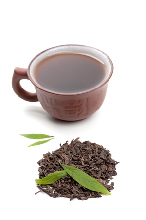 Chinese pu-erh tea の写真素材