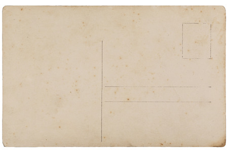 Back of vintage blank postcardの写真素材