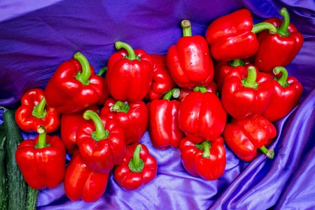 Lot of Red Bell pepper