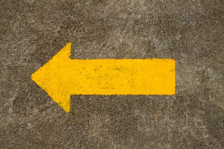 Traffic arrow sign on the floorの素材