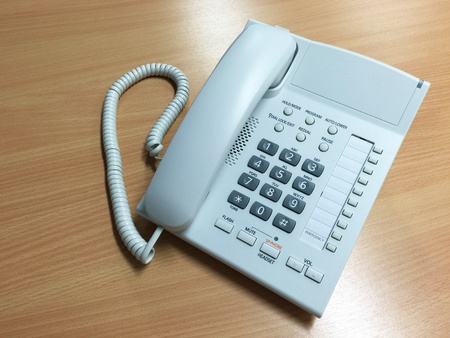 Telephone on the table