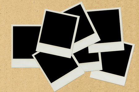 blank black frameの写真素材