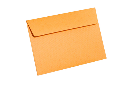Color envelope isolate on white backgroundの写真素材