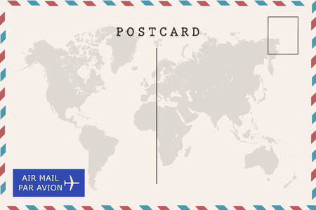 Back of vintage blank postcardの写真素材