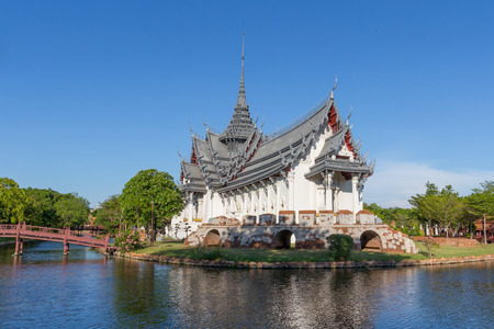 Sanphet Prasat Palace in Ancient City, Samutprakan Thailandのeditorial素材