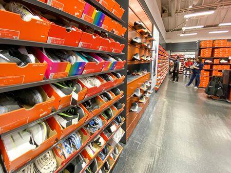 Karuizawa,Japan - 7 November 2019 : Nike outlet store in the Karuizawa prince shopping plazaのeditorial素材