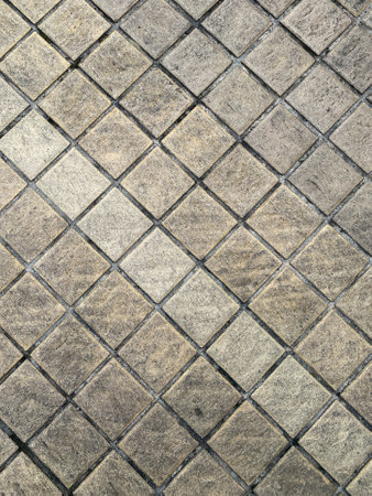 Small brick black floor as the background texture