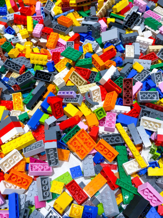 Bangkok Thailand - 28 June 2023: Lego is a line of plastic construction toys that are manufactured by The Lego Group, a privately held company based in Billund, Denmarkのeditorial素材