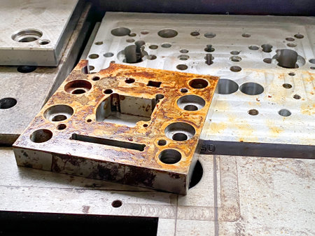 Industrial steel injection plastic molding part