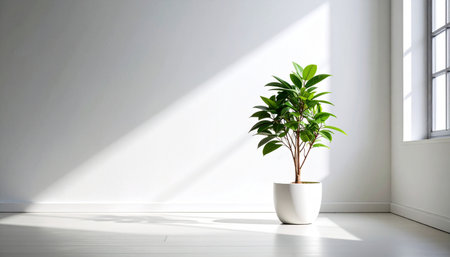 A cute plant in the roomの素材