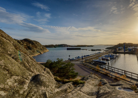 Bright sunny day at saltholmen gothenburg sweden