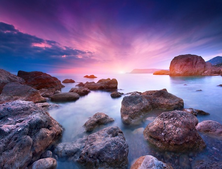Colorful summer seascape