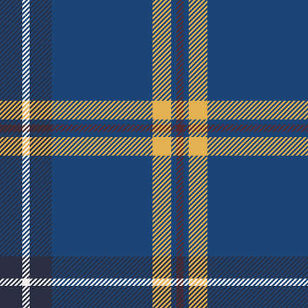Plaid pattern seamless vector illustration. Nautical Plaid for fashion textile design.のイラスト素材
