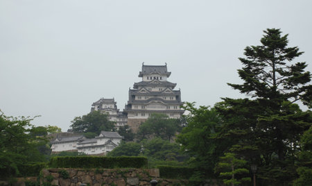 The fairytale castle at Himeji, Japan's most iconic castle and a UNESCO World Heritage Site のeditorial素材