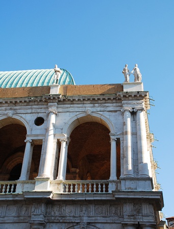 The Basilica Palladiana in Piazza dei Signori, Vicenza, Italy.の写真素材