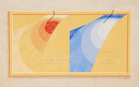 One of the many sundials on the exterior of the Friulian Farming Culture Museum  Museo della Civilta...
