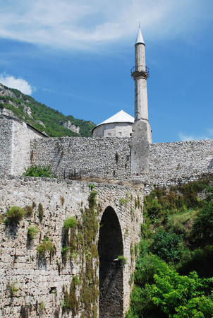 Fortress in the town of Travnik located in the Central Bosnian Canton of Bosnia and Herzegovinaのeditorial素材