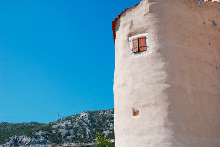 The 16th century castle at Bakar. This Frangipane fortress was commissioned in 1530 by King Ferdinand I.のeditorial素材