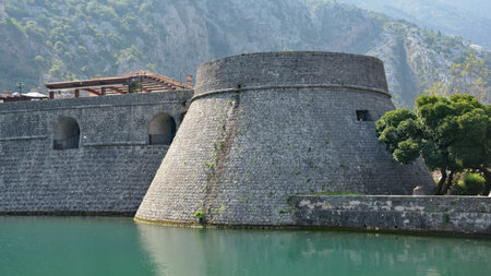 Kampana Tower, part of Kotor's defensive city walls.