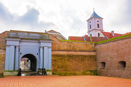The old city walls of Osijek in Osijek-Baranja County, Slavonia, east Croatiaの写真素材