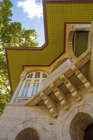 The exterior of the Baghdad Kiosk in Topkapi Palace, Istanbul.のeditorial素材