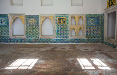 The Harem mosque in Topkapi Palace, Istanbul, Turkeyのeditorial素材