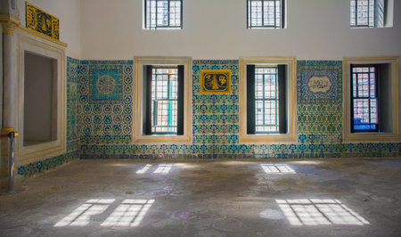 The Harem mosque in Topkapi Palace, Istanbul, Turkeyのeditorial素材