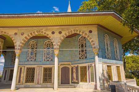 The exterior of the Baghdad Kiosk in Topkapi Palace, Istanbul.のeditorial素材