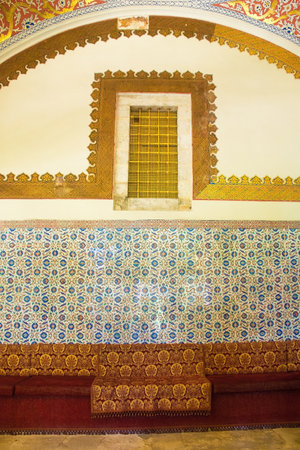 The Imperial Council Hall in Topkapi Palace, Sultanahmet, Istanbul, Turkeyのeditorial素材