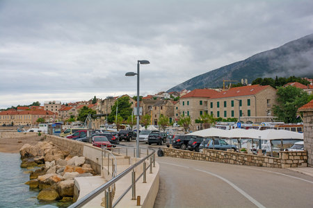 Bol, Croatia - May 15th 2023. The waterfront in Bol town on Brac Island, Croatiaのeditorial素材