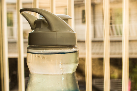 bottle of cool water drop.の写真素材