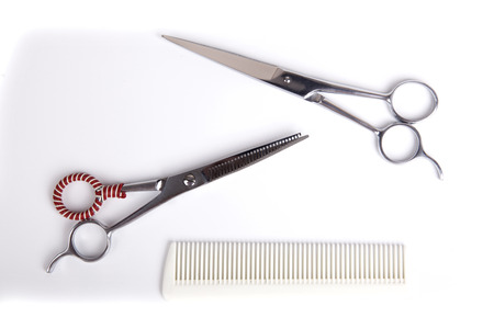 scissors and comb