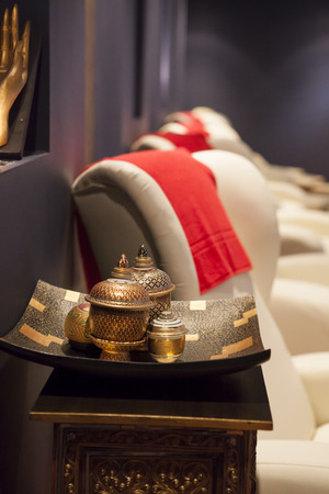 Set of thai traditional cupsのeditorial素材