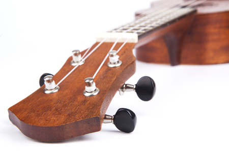 an ukulele shot with white background isolated