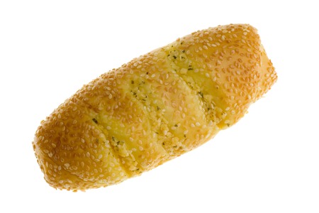Garlic bun isolated on white background